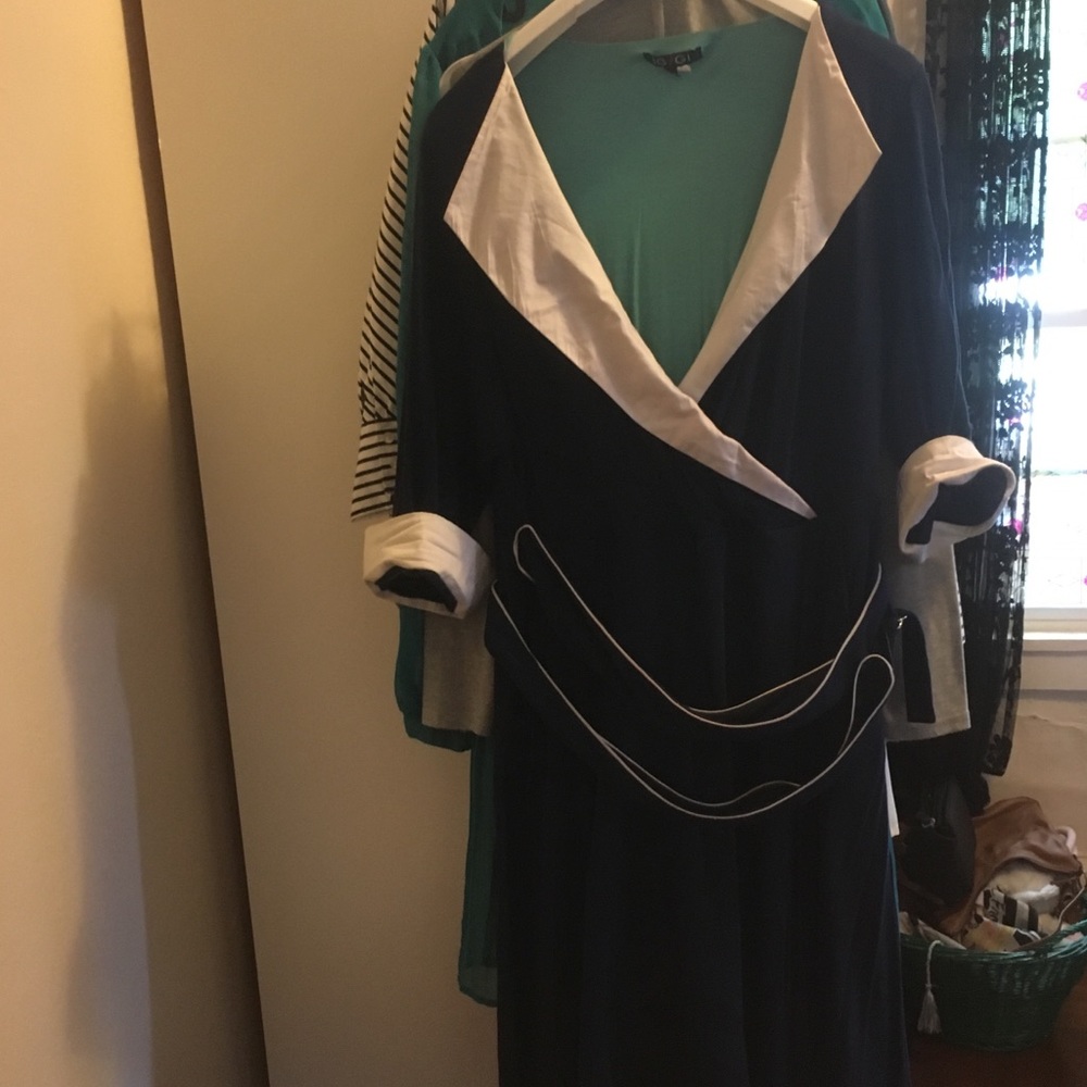 Faux wrap dress